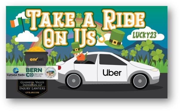 Take A Ride on us graphic