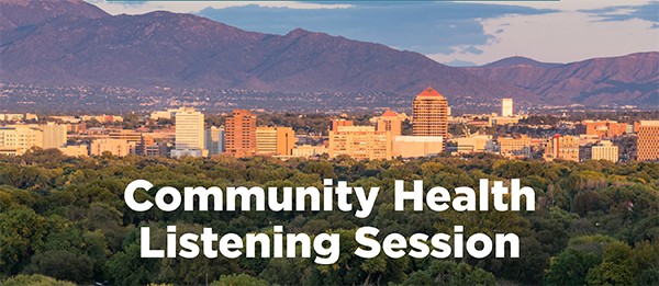UNMH BernCo Listening Session graphic
