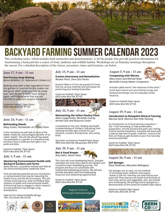 Backyard Farming Summer Calendar