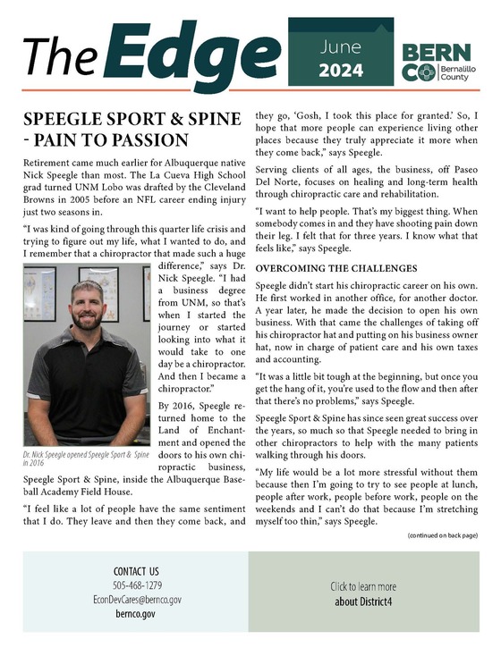 D4 Edge newsletter: front cover