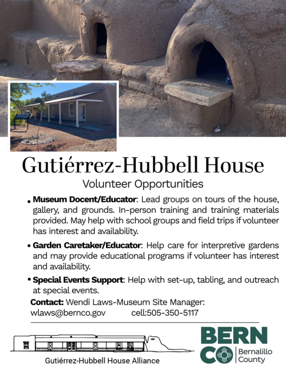 Images of Gutierrez Hubbell House and outdoor hornos