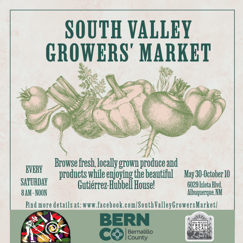 South Valley Growers' Market is now open every Saturday from 8:00am to noon from May 30-October 10.