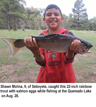New Mexico fishing and stocking reports for Aug. 30