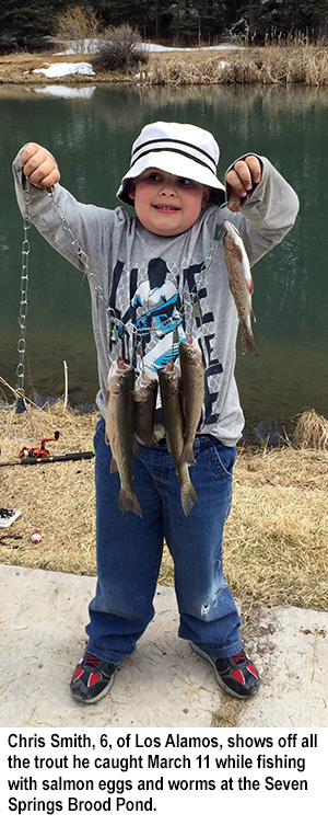 New Mexico fishing and stocking report for March 14