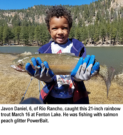 New Mexico fishing and stocking report for March 21