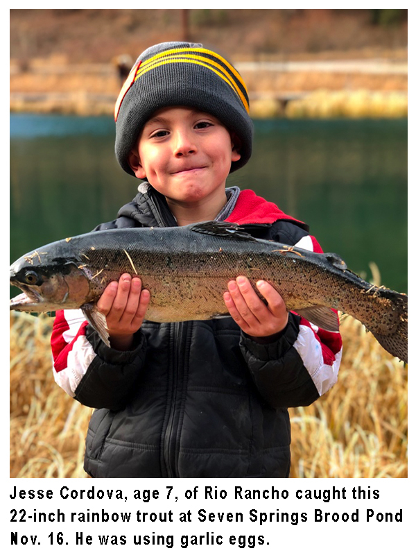 New Mexico Fishing And Stocking Reports For November 26