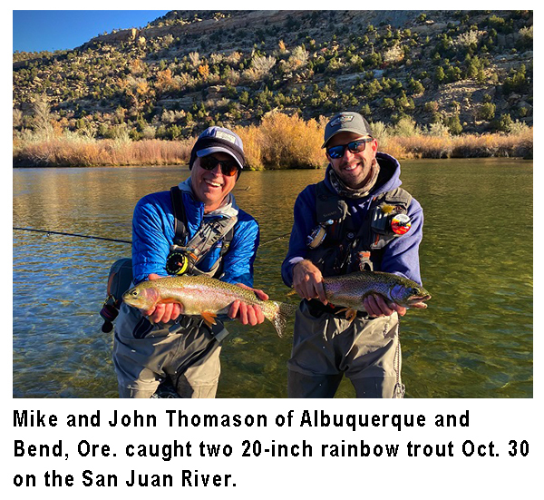 New Mexico fishing and stocking reports for November 2