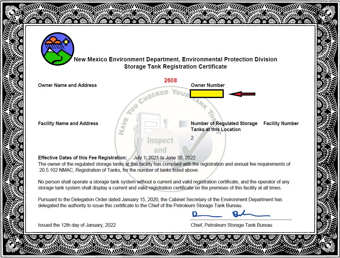 Registration Certificate