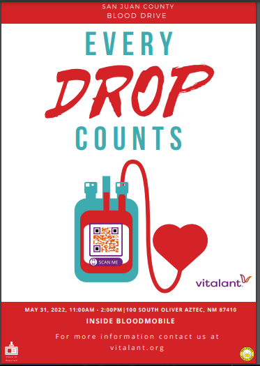 Blood Drive- May 31 11:am-2:00pm