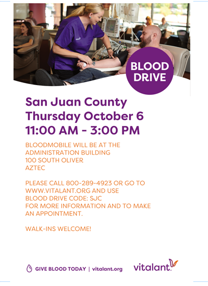 Oct Blood drive