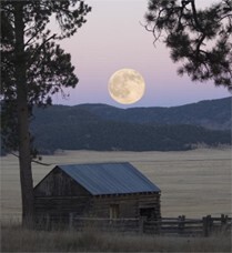 Full Moon in Valles Caldera