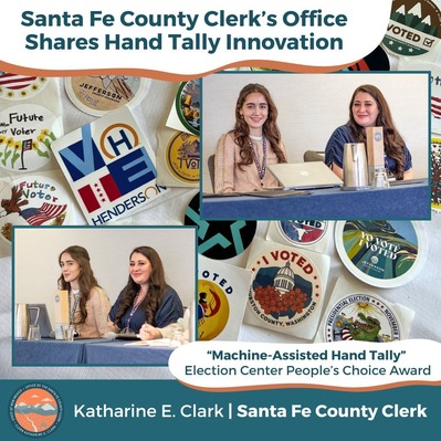 Photo collage- Clerk's Office staff members on a discussion panel 