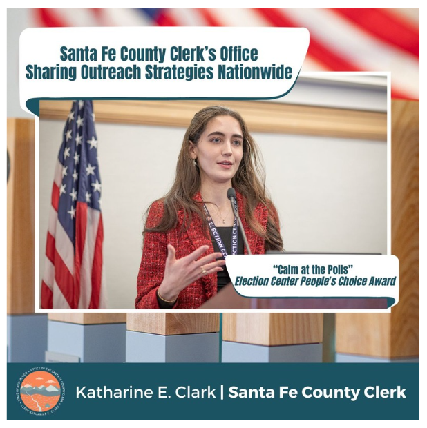 County Clerk staff member presenting at Election Center Conference 
