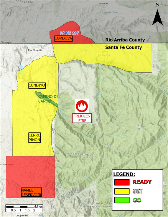 Ready Set Go status for Santa Fe County as of August 18