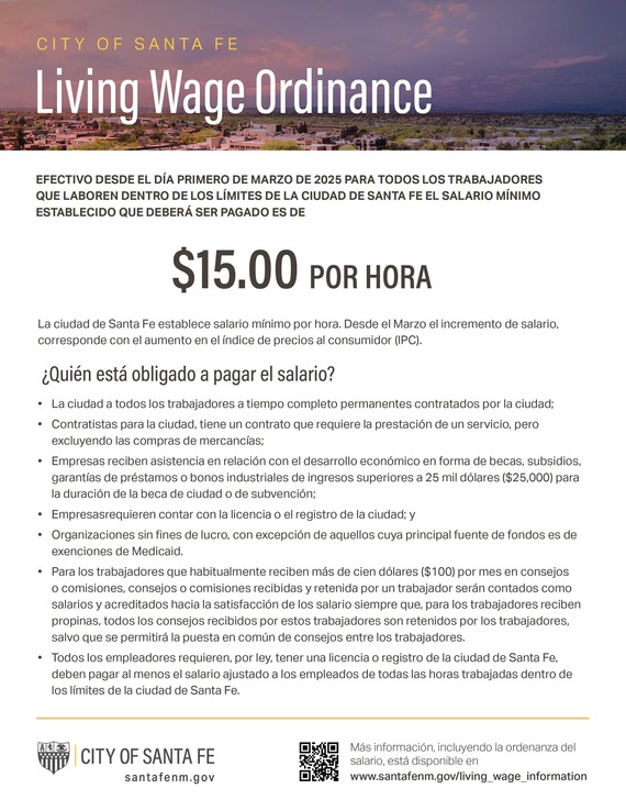 Living Wage 2025 Increase - English