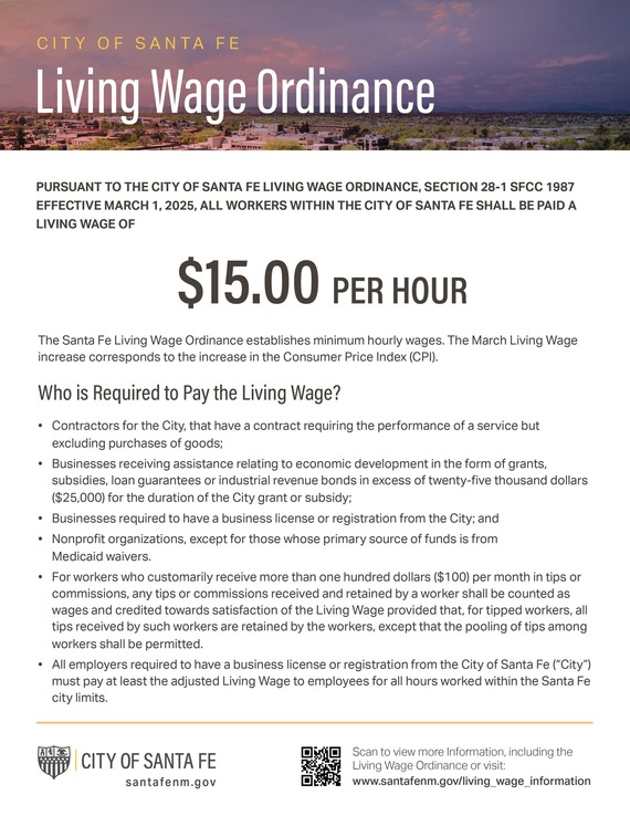 Living Wage 2025 Increase - English