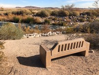New Bench near Las Vegas Wash