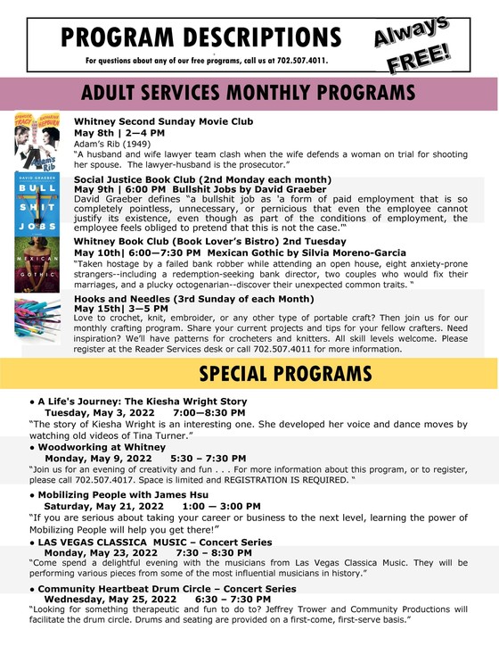 calendar page 2 adult programs