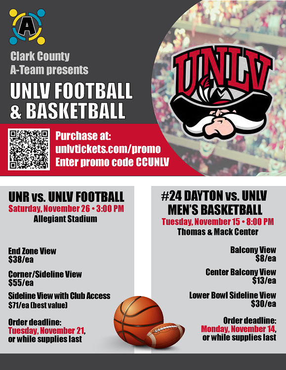 County Employees Invited to Cheer on UNLV Football & Basketball Teams