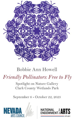 artist bobbie ann howell art show flyer at wetlands park