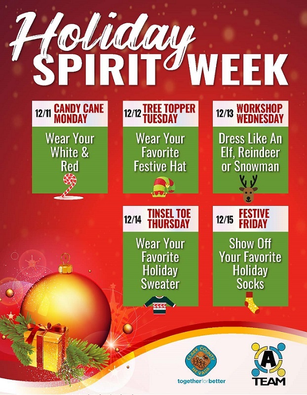 2023 holiday spirit week