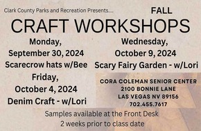 Fall Workshops