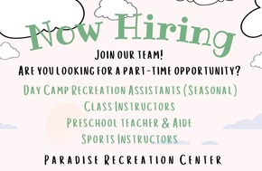 Now Hiring at Paradise