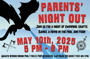 May Parents Night Out at Aquatic Springs pool