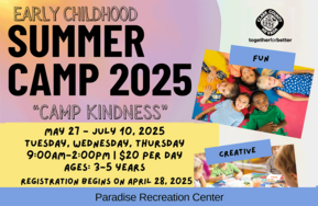 Paradise Summer Preschool program