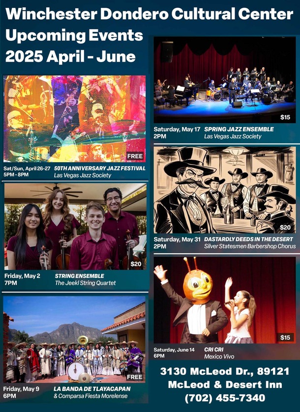 Winchester Dondero Upcoming Events