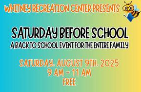 Whitney Rec Center Back to School event
