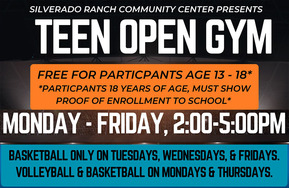 Teen Open Gym at Silverado Ranch
