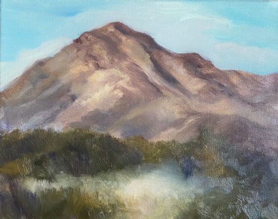 Artwork by Stasia Valora Fisher titled View from Wetlands Trail on display at Clark County Wetlands Park