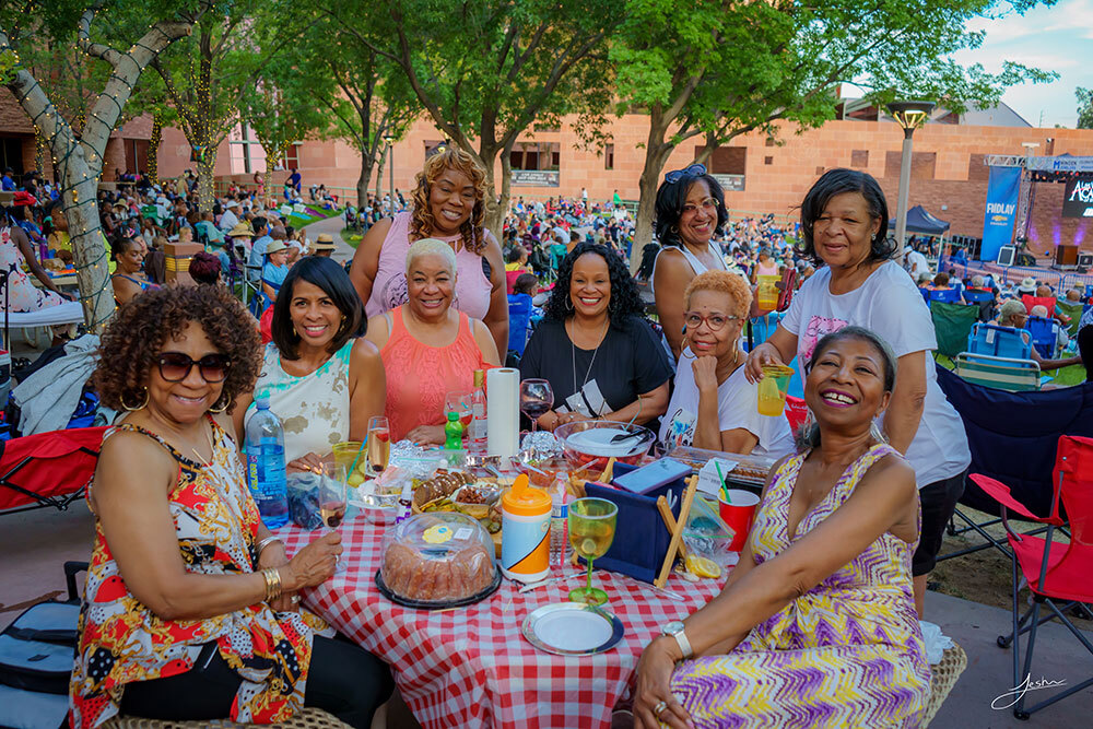 Jazz in the Park attendees