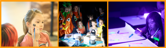Haunt the Wetlands face painting and the mad scientist lair