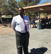 Councilman Crear visits Courtyard Homeless Resource Center.