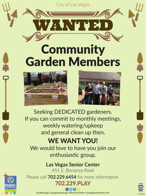 Wanted community garden members