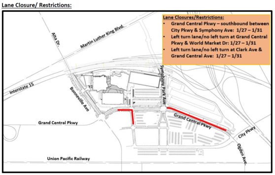 WMC lane closures/restrictions