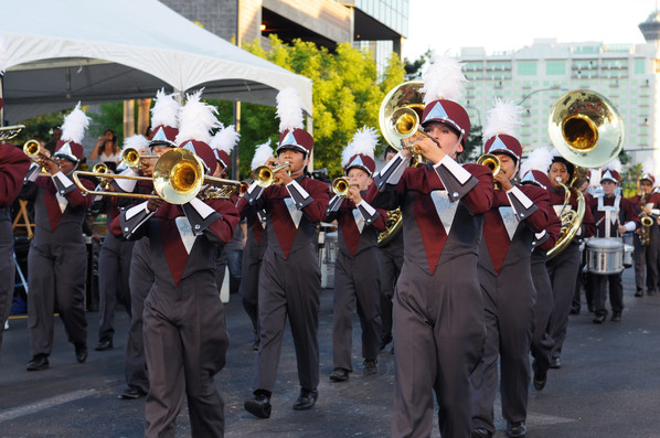 Cimmarron High School Marching Band in Helldorado Parade 
