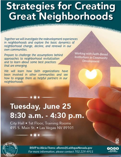 Strategies for Creating Great Neighborhoods, City Hall June 25