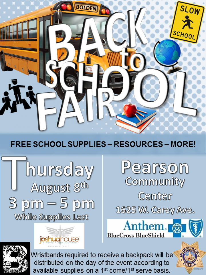 Bolden Area Command Back to School Fair