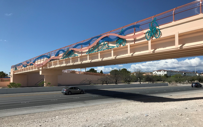 Pedestrian Bridge over Summerlin Parkway at Cimarron Road