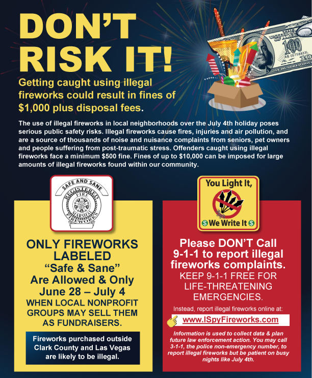 Fireworks Safety flier