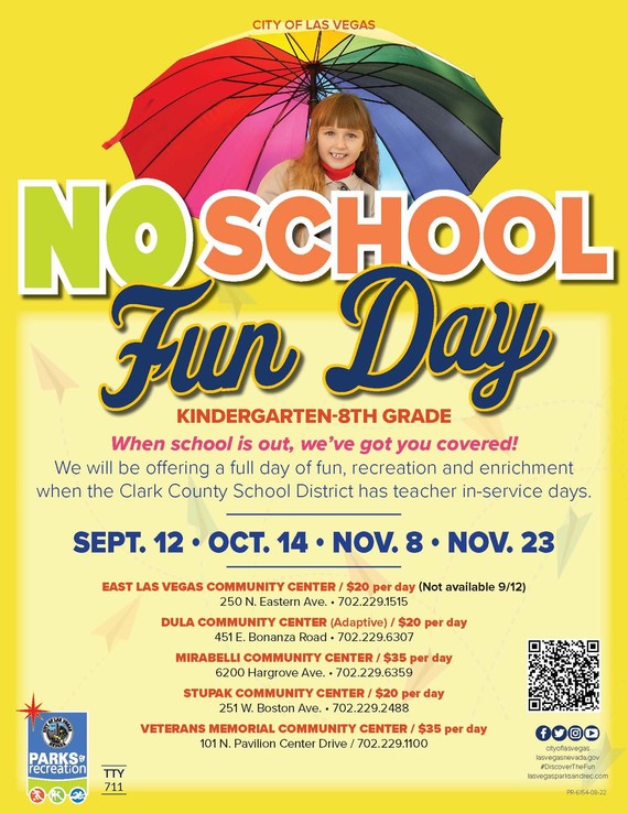 No School Fun Day flier
