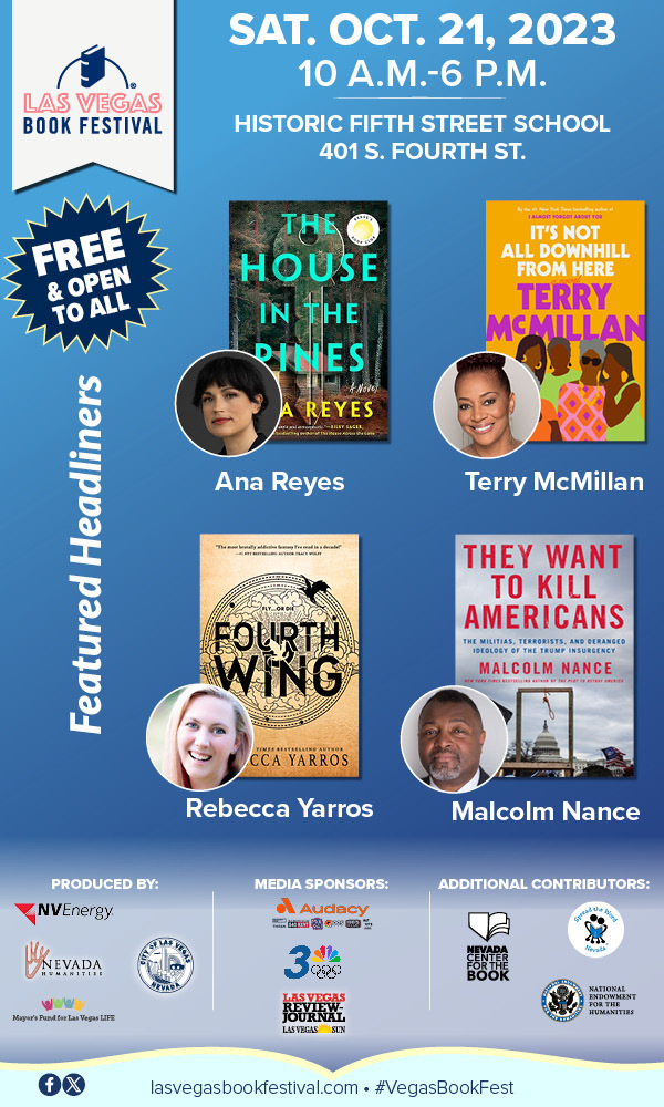 Las Vegas Book Festival Saturday Oct. 21 Free and Open to All