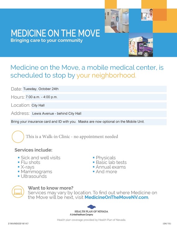 Medicine on the Move Oct. 24, 2023 flier