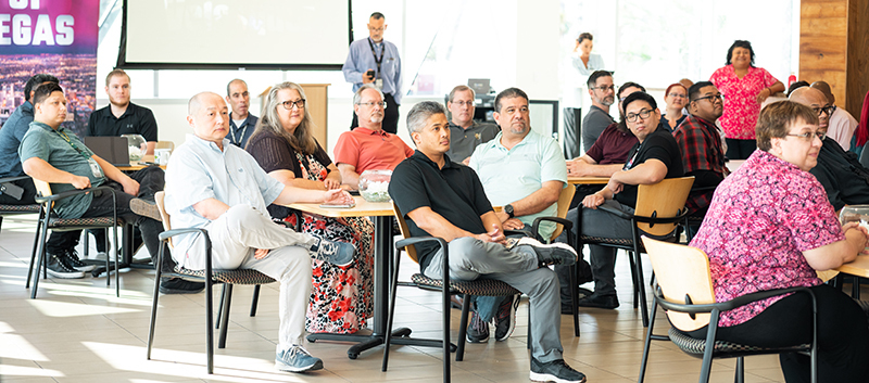 IT Staff at appreciation breakfast July 23, 2024