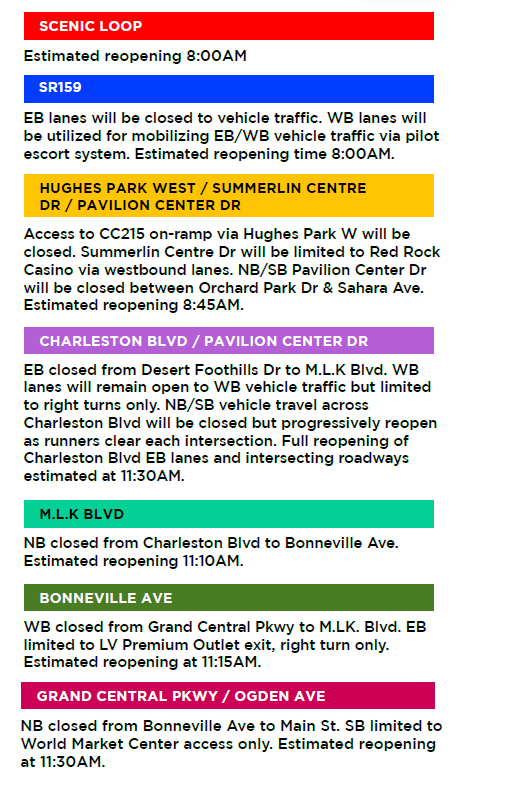 Downtown Las Vegas Road Closures Planned for November 2024