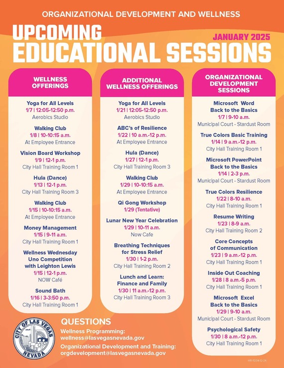 Jan 2025 Org Health Events