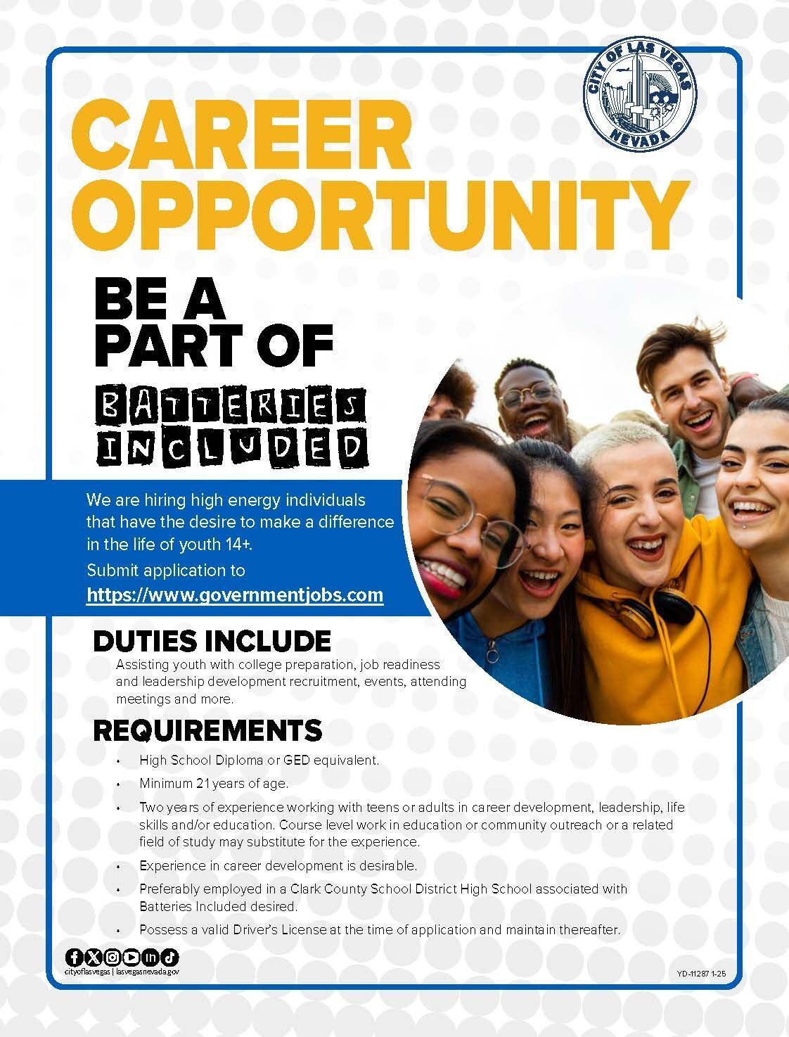 Job Opportunities City of Las Vegas